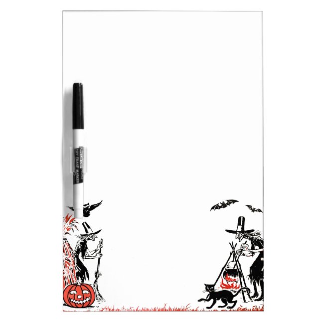Halloween Witches Dry Erase Board (Front)