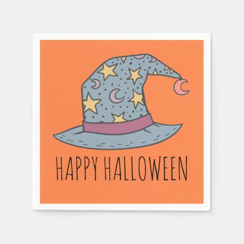 Halloween Witches Hat Happy Halloween Napkins