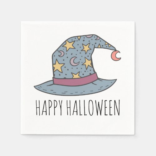 Halloween Witches Hat Happy kids Party Napkins