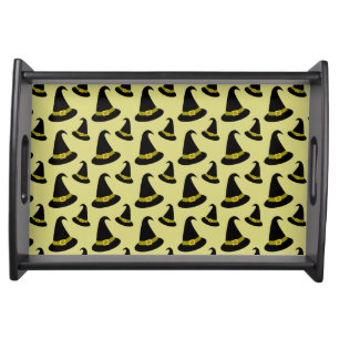 Halloween Witches Hat Pattern Serving Tray