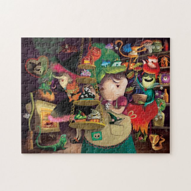 Halloween Witches Kitchen Jigsaw Puzzle (Horizontal)