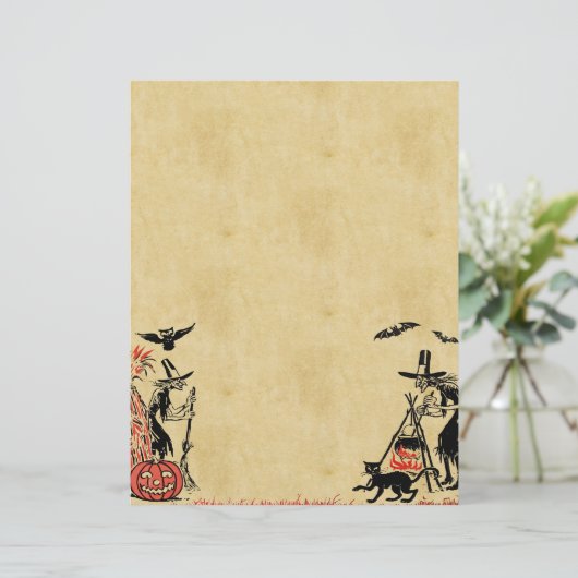 Halloween Witches Letterhead (Standing Front)