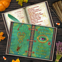 Halloween Witches Magic Spell Book Eyeball Party