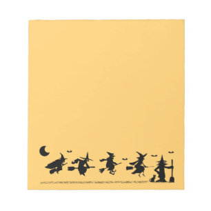 Halloween witches notepad