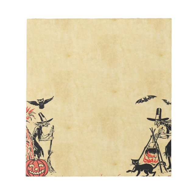 Halloween Witches Notepad (Front)