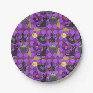 Halloween Witches Paper Plates