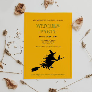 Halloween Witches party Invitation