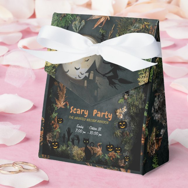 Halloween Witches Party Night  Planner Invitation Favor Boxes (Wedding)