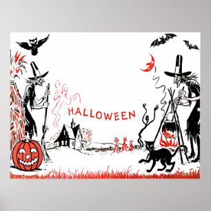Halloween Witches Poster