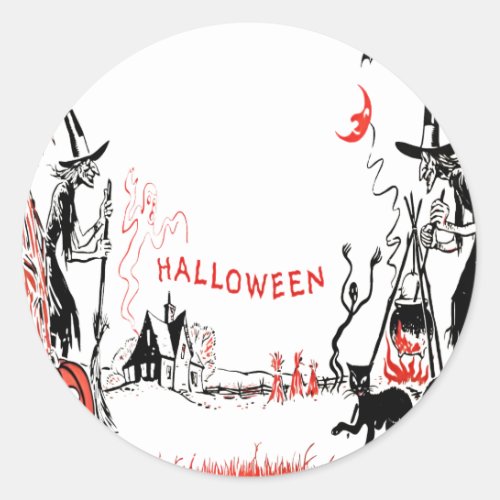 Halloween Witches Sticker