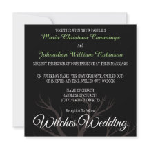 Halloween Witches Wedding Invitation