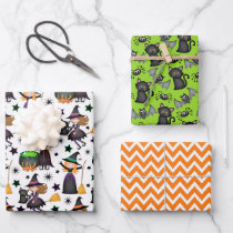 Halloween Witches Wrapping Paper Sheets