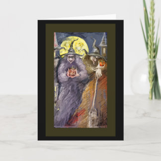 Halloween witchs card
