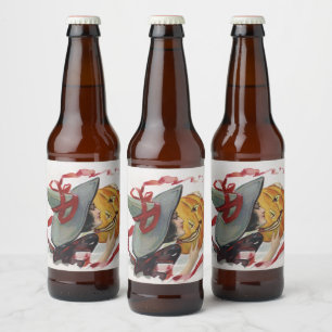 Halloween Witch's Kiss: Magic Jack o Lantern Beer Bottle Label