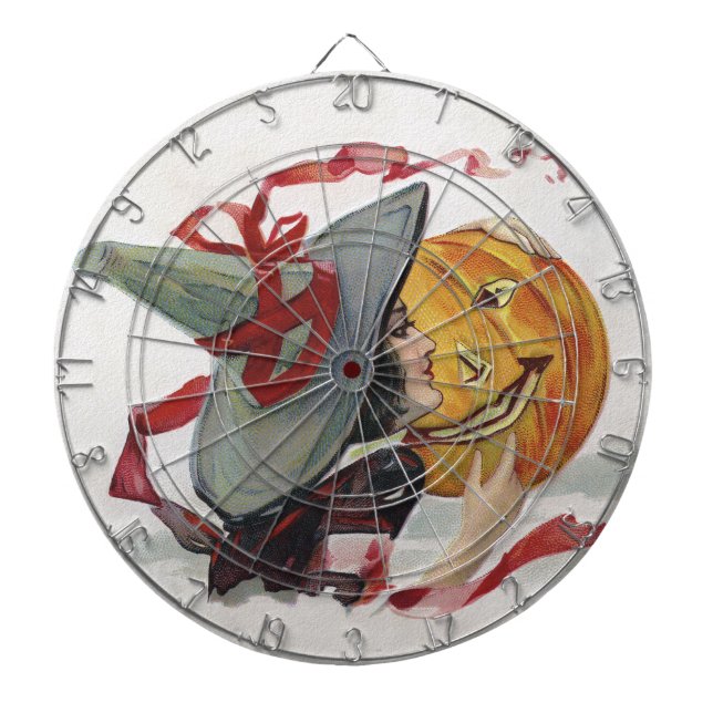 Halloween Witch's Kiss: Magic Jack o Lantern Dart Board (Front)