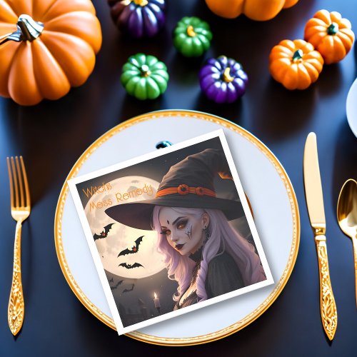 Halloween Witchs Mess Remedy Napkins