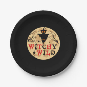 Halloween Witchy And Wild Birthday Paper Plates