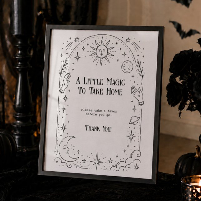 Halloween Witchy Bridal Shower Favor  Poster (Creator Uploaded)