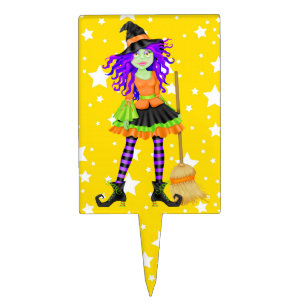 Halloween Witchy Cake Pick - SRF