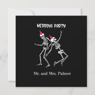Halloween Witchy Goth Wedding Party Invitation