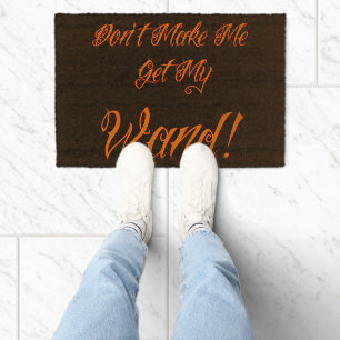 Halloween Witchy Quote Fiber Doormat