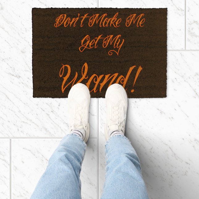 Halloween Witchy Quote Fiber Doormat (Insitu)