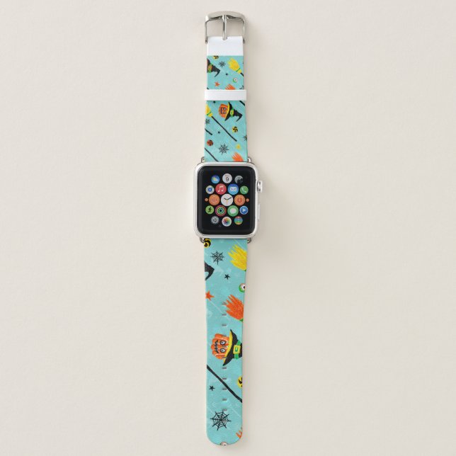 Halloween Witchy Seamless Theme Apple Watch Band (Front)