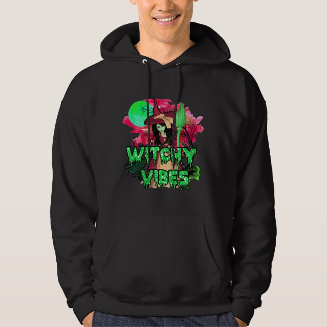 Halloween Witchy Vibes Hoodie (Front)