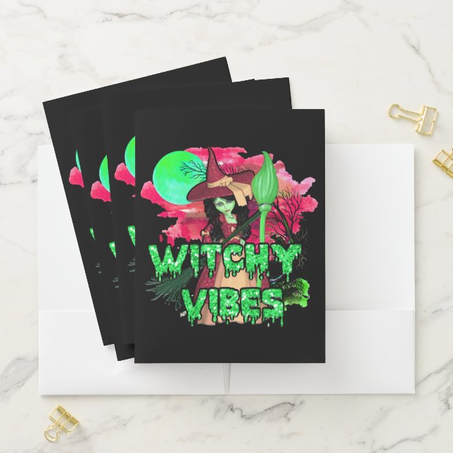 Halloween Witchy Vibes Pocket Folder (In Situ)
