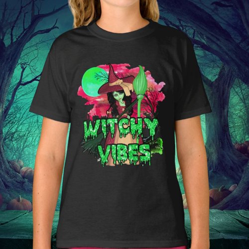 Halloween Witchy Vibes T_Shirt