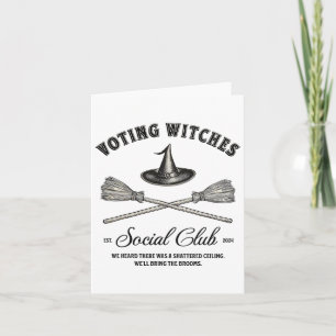 Halloween Witchy Voting Witches For Kamala Feminis Card