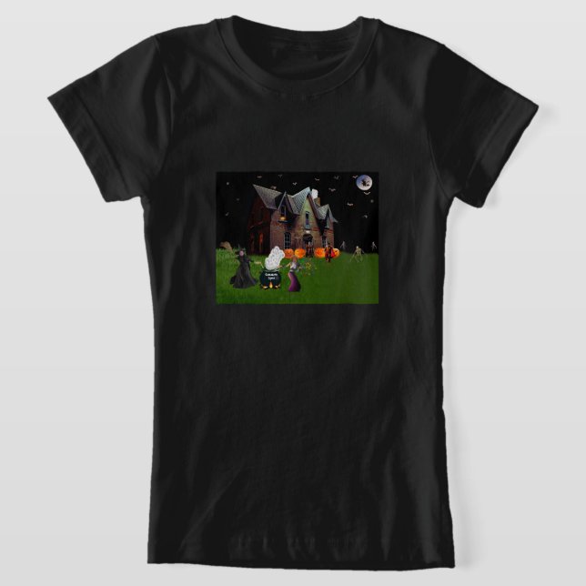 Halloween With Friends Girls' T-Shirt (Laydown)