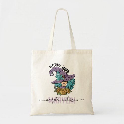 HALLOWEEN WITHY VIBES  WITCHCRAFT VIBES  CUSTOM TOTE BAG