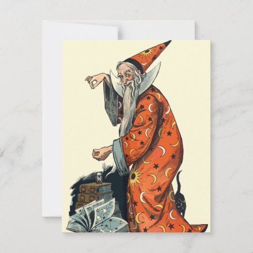 Halloween Wizard Card