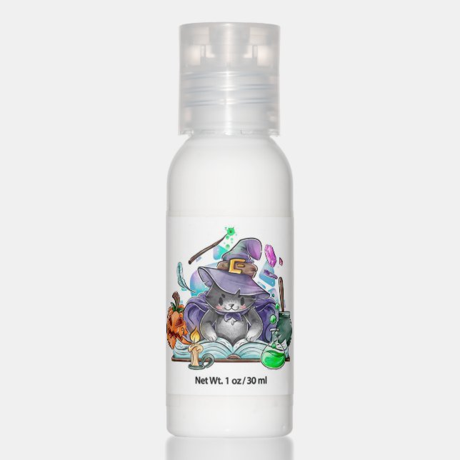 Halloween Wizard Cat Hand Lotion (Front)