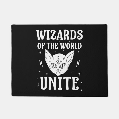 Halloween Wizzard Funny for Men Wiccan Witchcraft Doormat