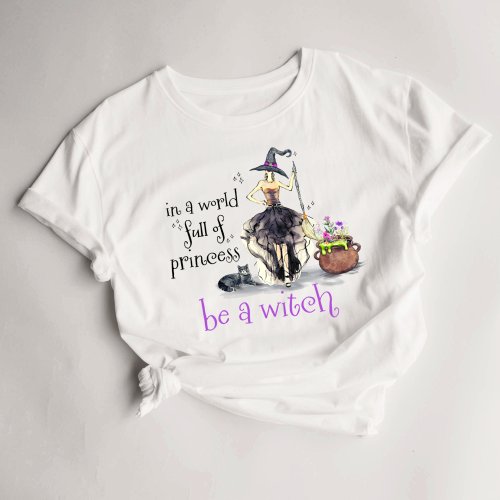 Halloween Womens Witch T_Shirt Witchy Cauldron