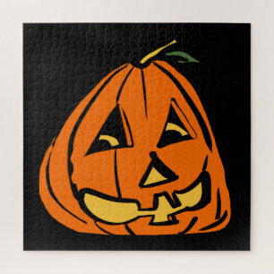 Halloween Wonky Pumpkin Jigsaw Puzzle