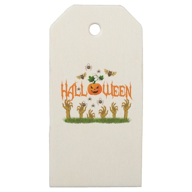 Halloween Wooden Gift Tags