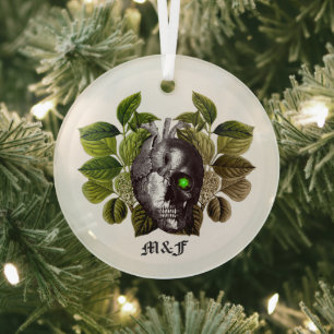 Halloween Woodland Glass Ornament