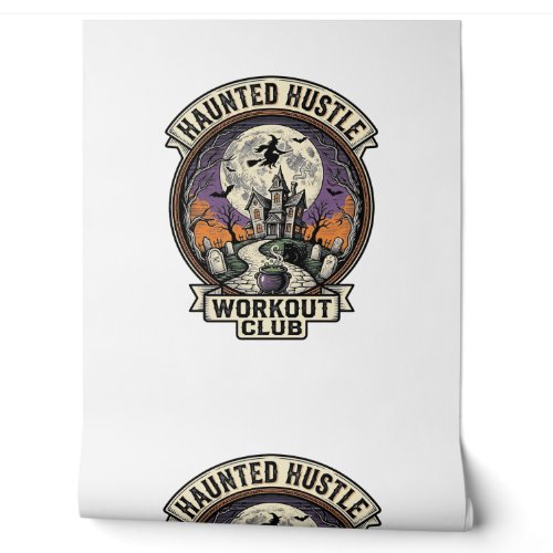 Halloween Workout Shirt Haunted Hustle Engraving A Wallpaper