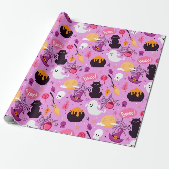 Halloween Wrapping Paper (Unrolled)