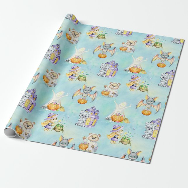Halloween Wrapping Paper (Unrolled)