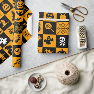 halloween wrapping paper