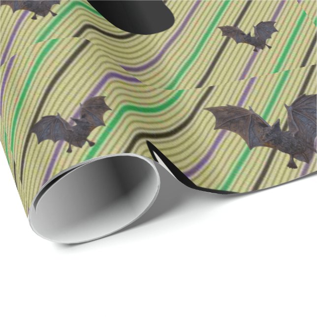 Halloween  Wrapping Paper, Black Cat Paper (Roll Corner)