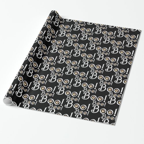 Halloween Wrapping Paper Cute BOO GiftPaper