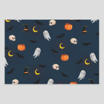 Halloween Wrapping Paper Flat Sheet Set of 3