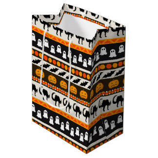 Halloween wrapping paper medium gift bag