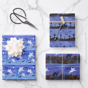 Halloween Wrapping Paper Sheets