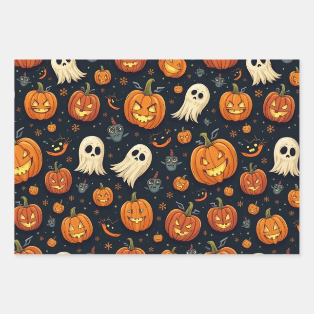 Halloween Wrapping Paper Sheets (Front 3)